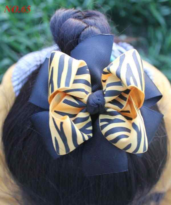 4.5'' big layered hair bows girl hair clips