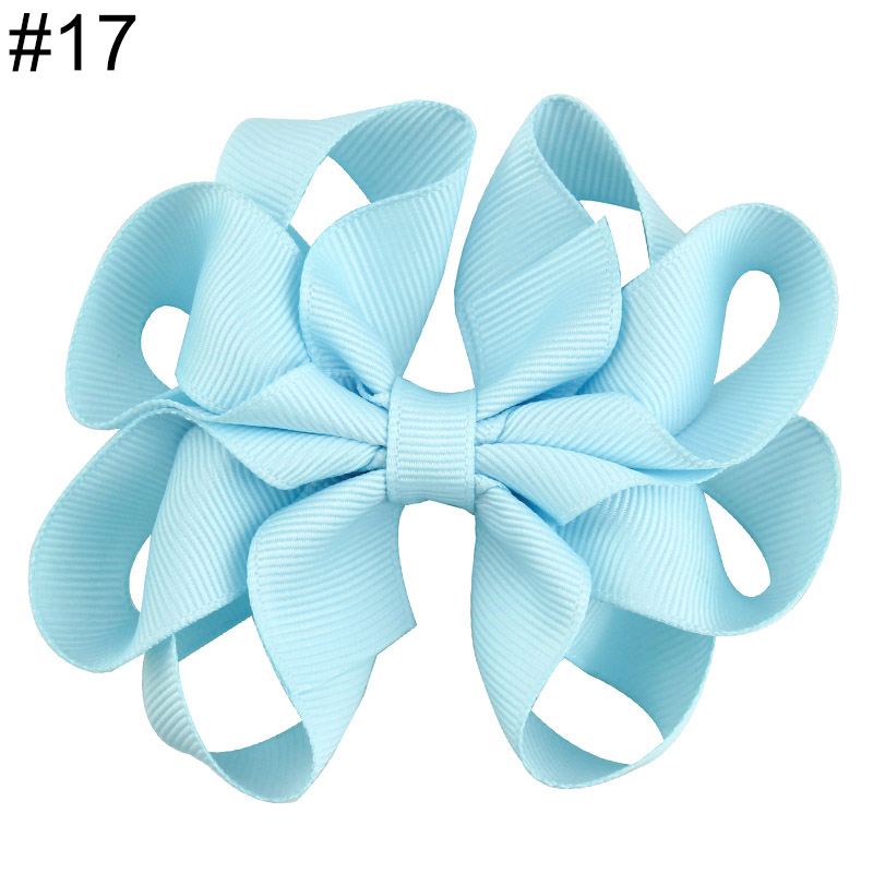 3-3.5'' Octopus Hair Bow 2021 new fashion solid color girl hair