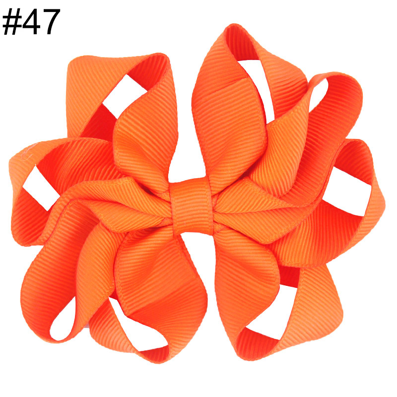 3-3.5'' Octopus Hair Bow 2021 new fashion solid color girl hair