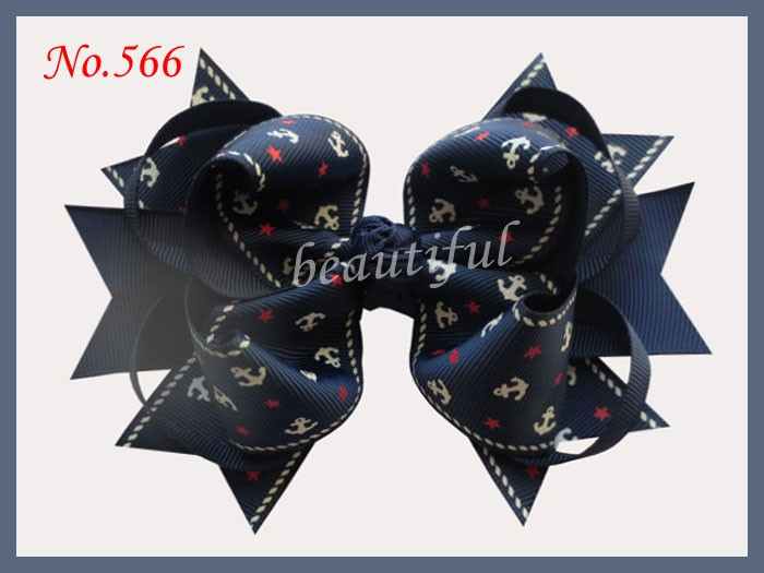 5.5'' big ring hair bows girl boutique hair bows