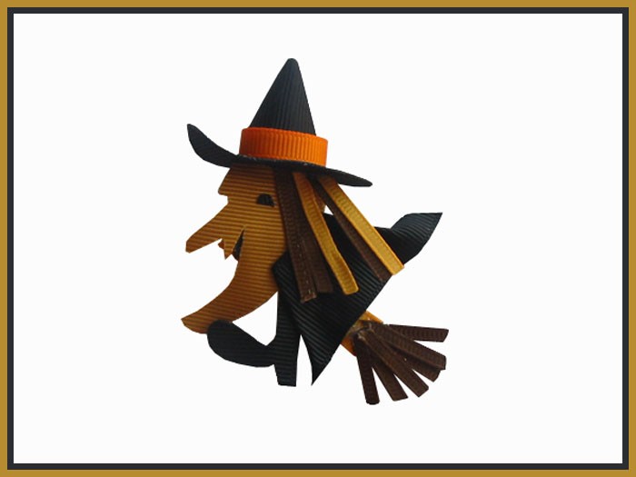 Witch----halloween hair bows