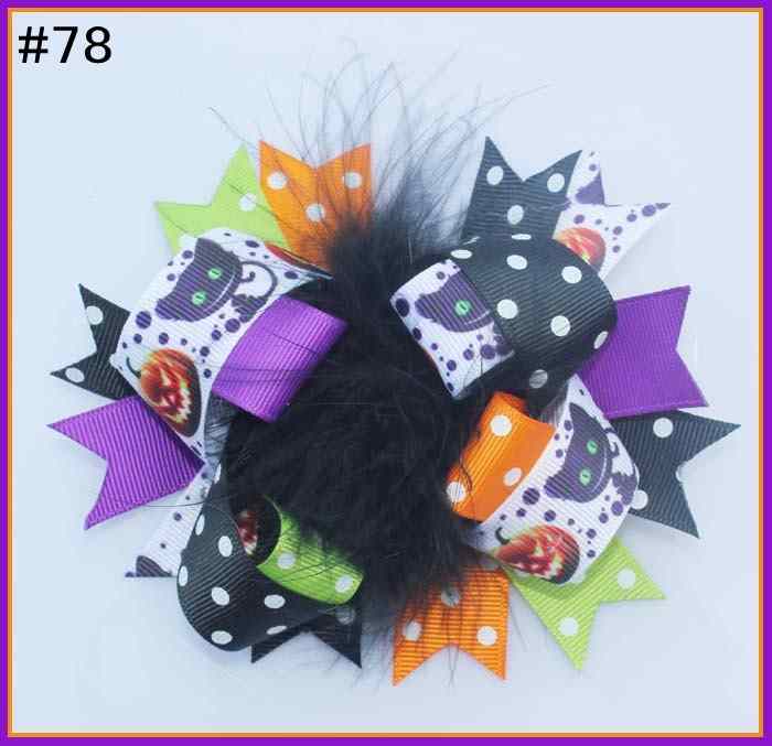 halloween hair bows