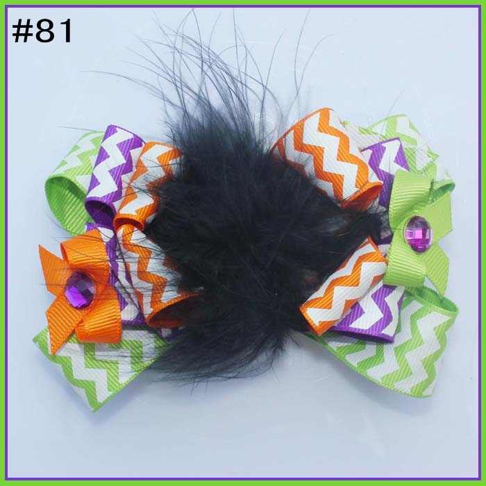 halloween hair bows