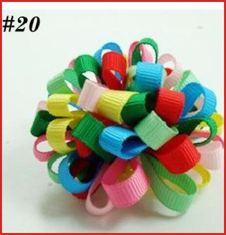 2.5'' loopy flower hair clips