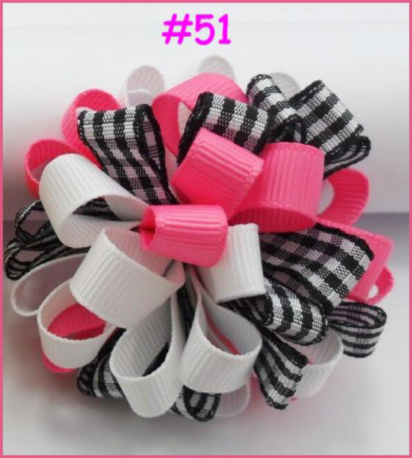 2.5\'\' loopy flower hair clips