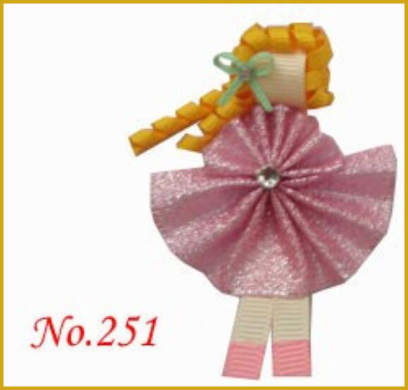 character hair bows(people) style boutique hair bow girl bug