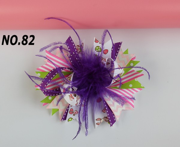 Easter Hair Bow, Easter Egg Bow, Easter Bows, bunny hair bows