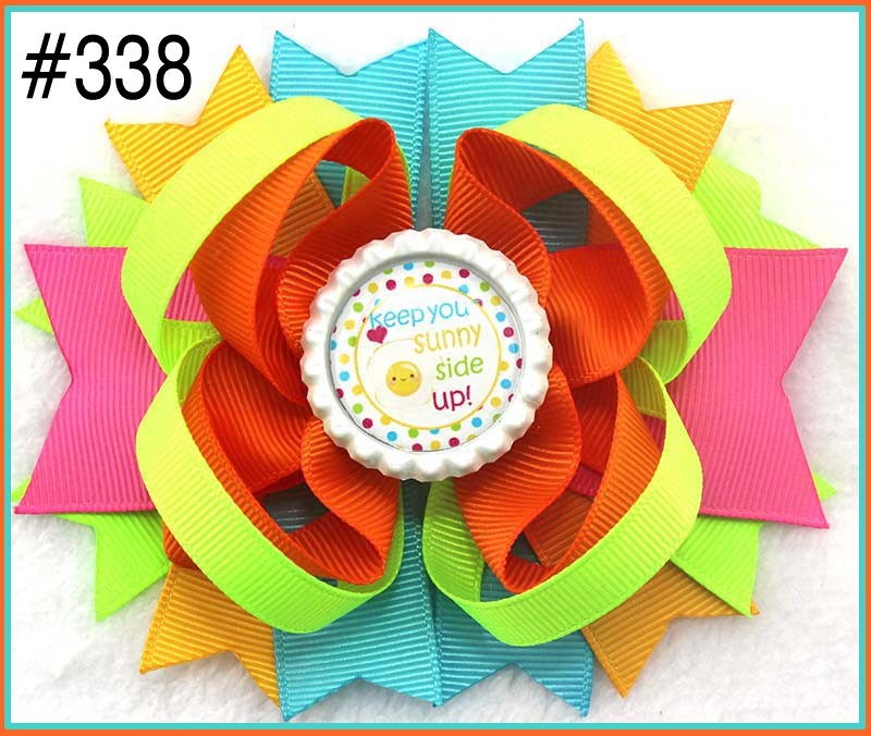 4.5" Inspired Boutique Layered Hair Bow birthday hair bows girl
