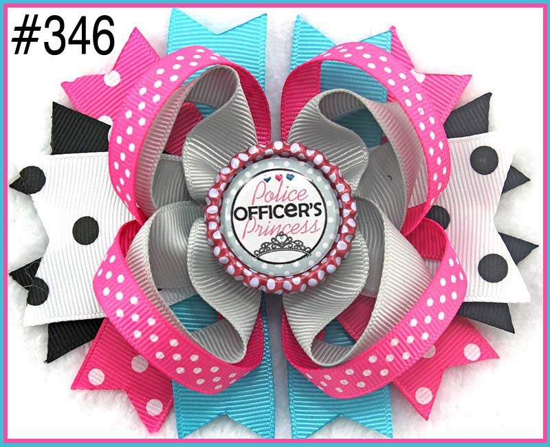 4.5\" Inspired Boutique Layered Hair Bow birthday hair bows