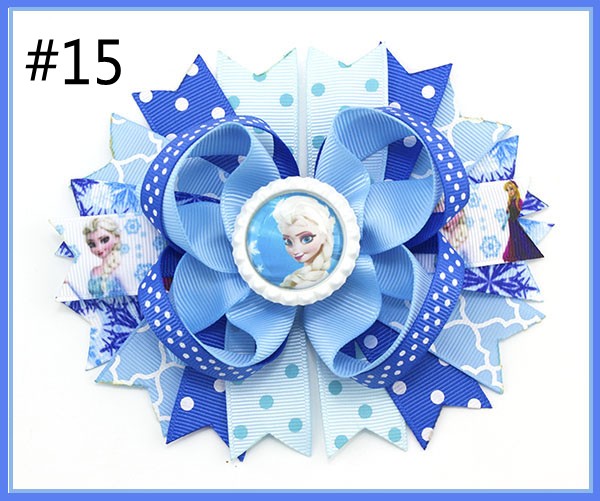 2017 Newest 5.5''inspired hair bows popular character hair bow