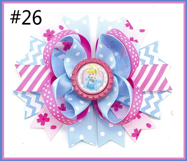 2017 Newest 5.5''inspired hair bows popular character hair bow