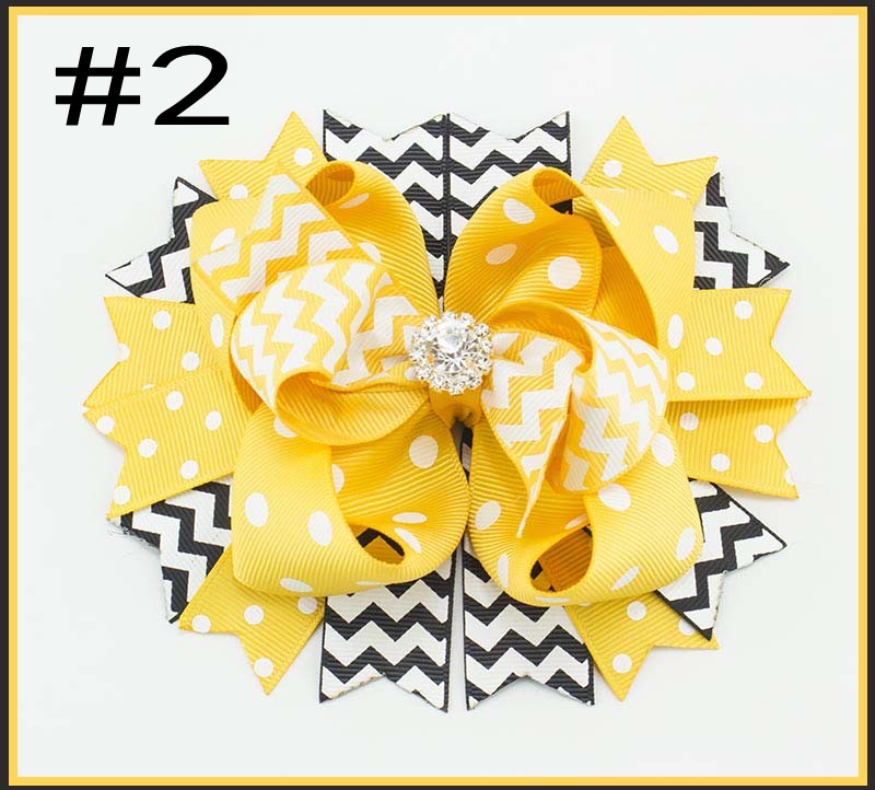 4.5\"-5\"GLAM over the top layered BRIGHT and BEAUTIFUL hair bow
