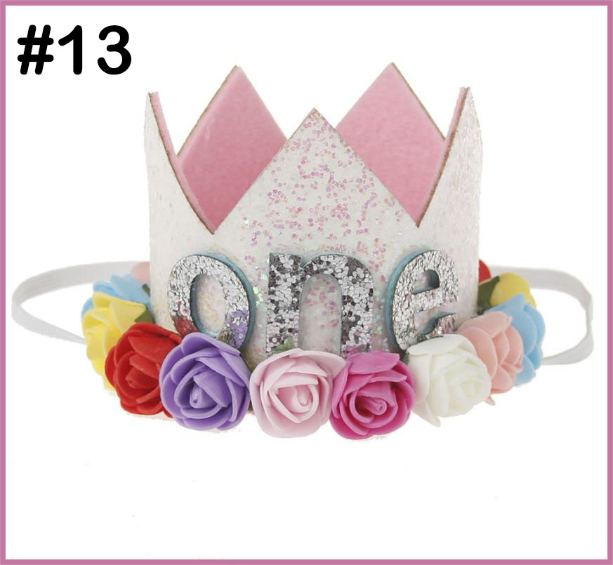 Baby Girl Boy One 1 2 3 4 5 6 7 8 9 Years Old Birthday Hat Crown