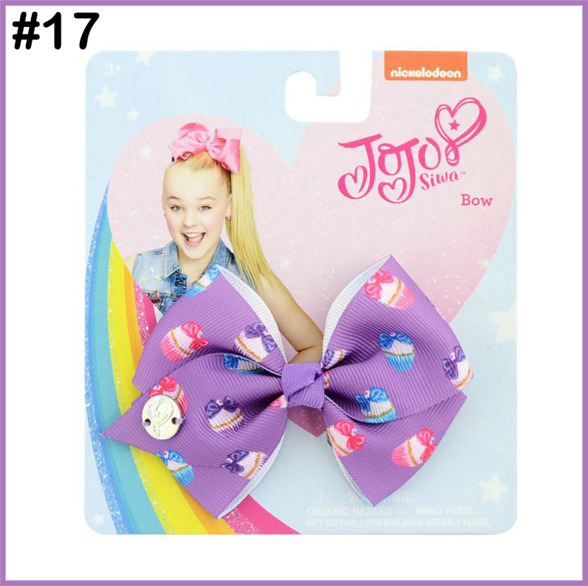 3.5\" Clip Cute Solid Print Unicorn Christmas Bows With Clips