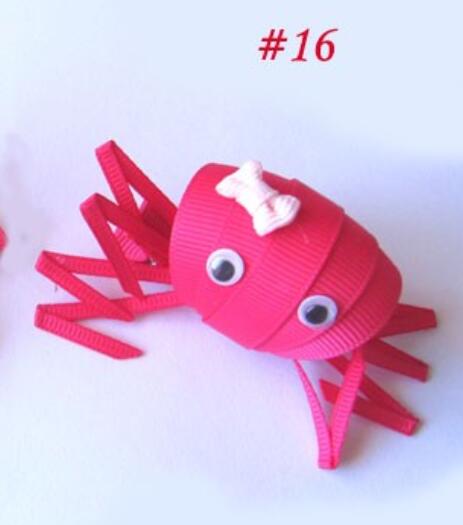 Crab--Sculpture hair bows style boutique hair bow