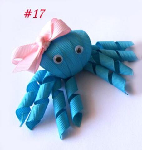 Crab--Sculpture hair bows style boutique hair bow