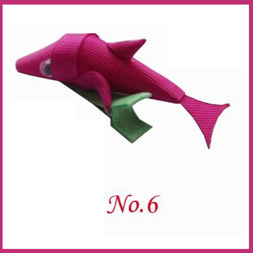 dolphins--Sculpture hair bows style boutique hair bow