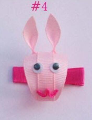rabbit--Sculpture hair bows style boutique hair bow girl bug bow