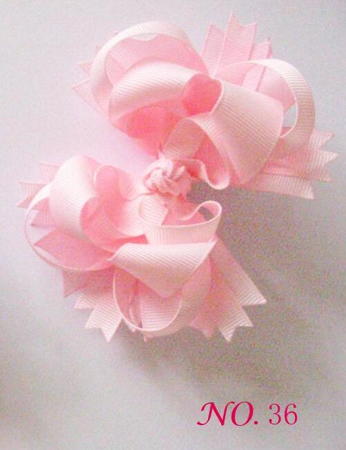 4.5\'\'funky hair bows for baby hair clips girl boutique hair bow