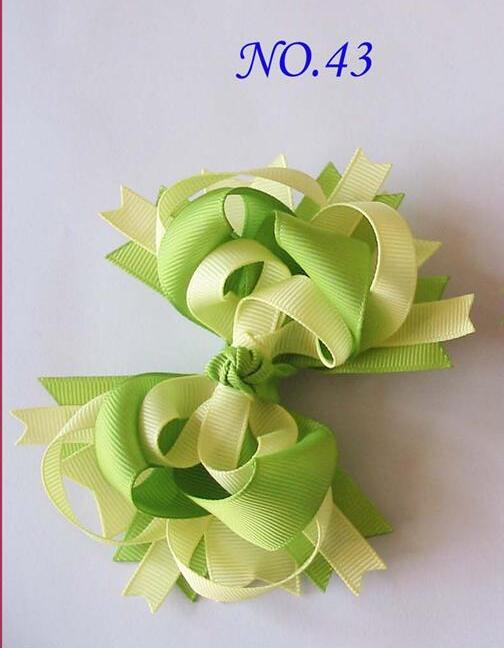 4.5\'\'funky hair bows for baby hair clips girl boutique hair bow