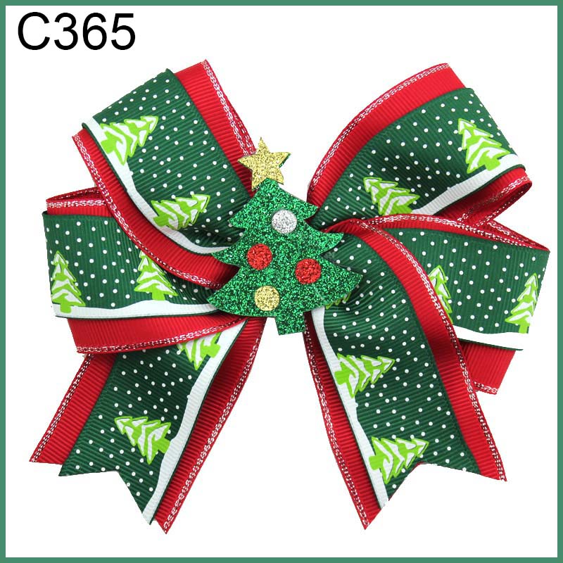 Christmas Hair bow, Christmas Hair clip christmas baby girl,