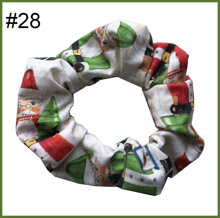 inspired scrunchies christmas Scrunchie Check Large Plaid Hair