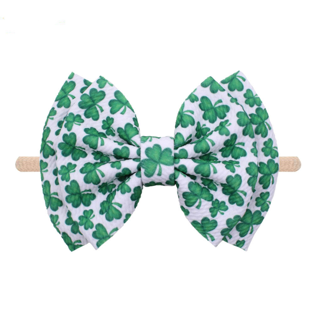 double stacked 6inch easter headbands St patrick days big hair