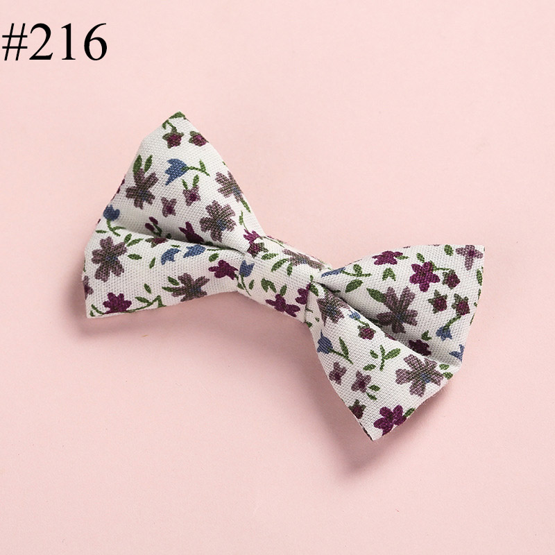 New style fabric hairpin cotton bowknot hair clip small broken f