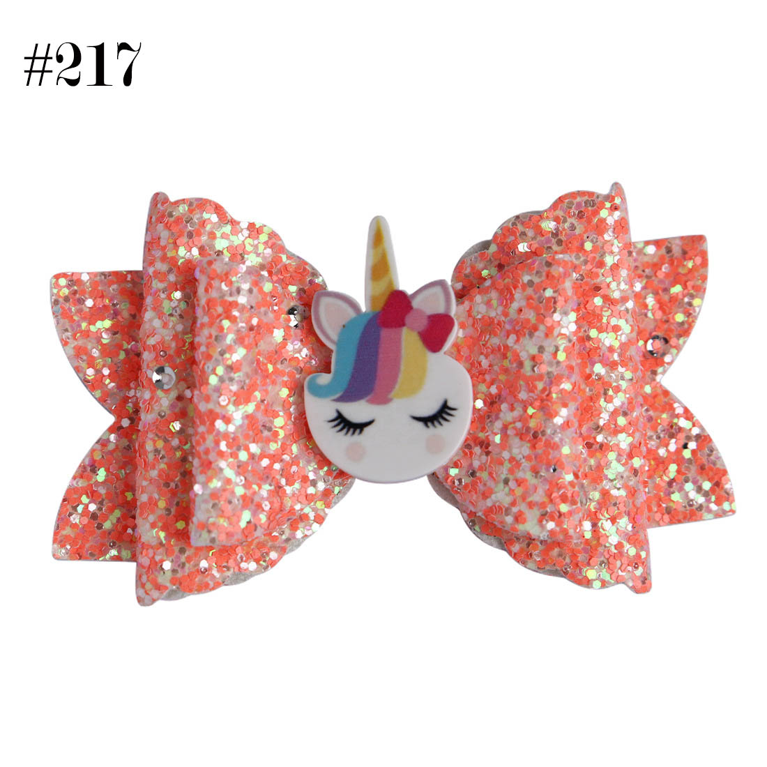 Glitter Hairpin For Kids Cute Unicorn Hairpins Girls Hair Clip