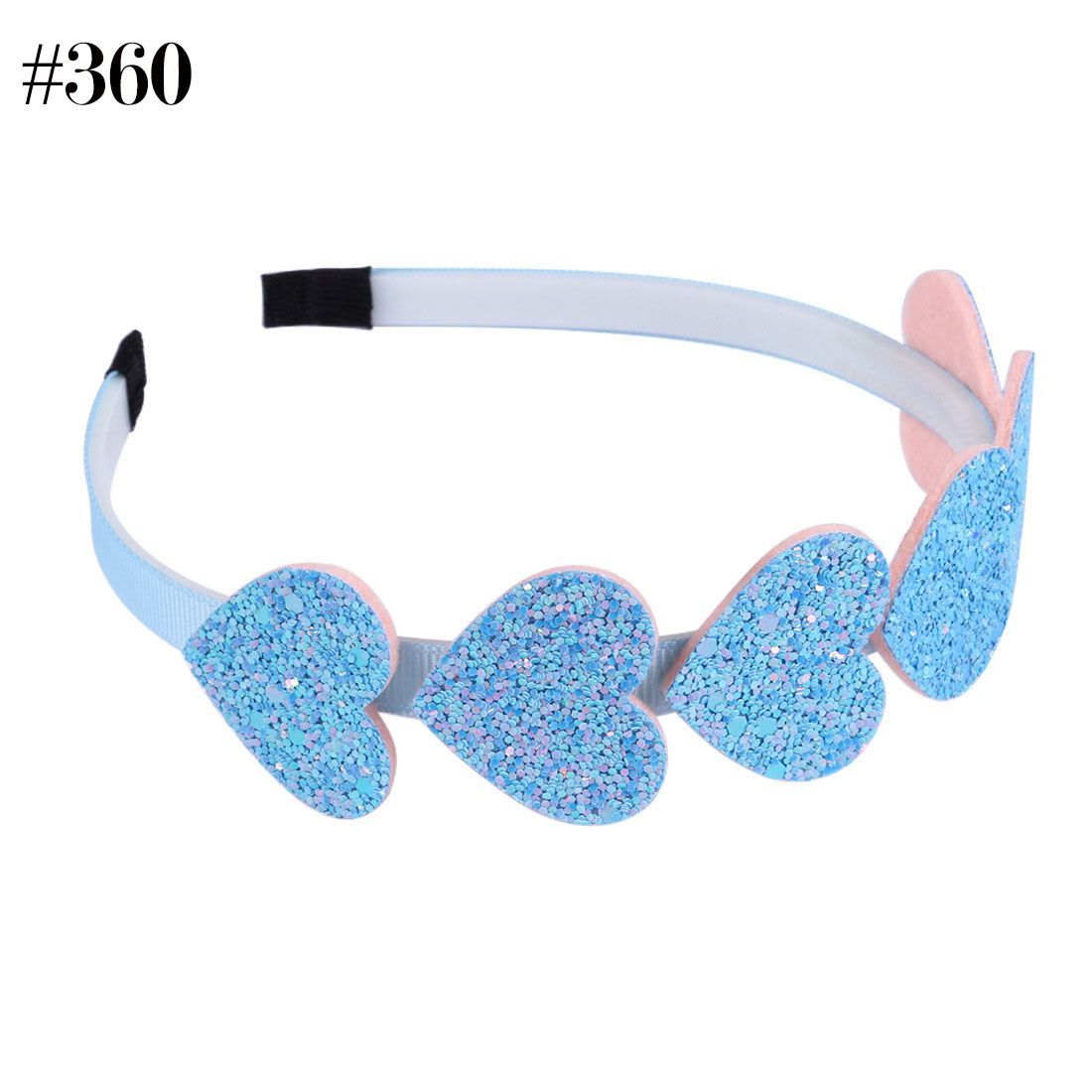 Glitter Heart Hairband Dance Party Headband