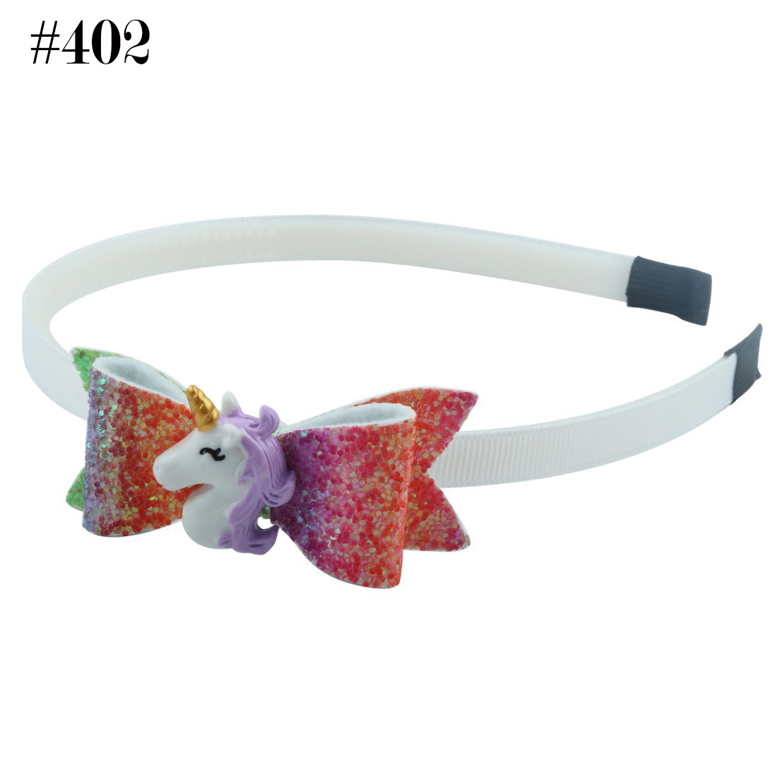 Unicorn Headband Princess Glitter Hair Bows