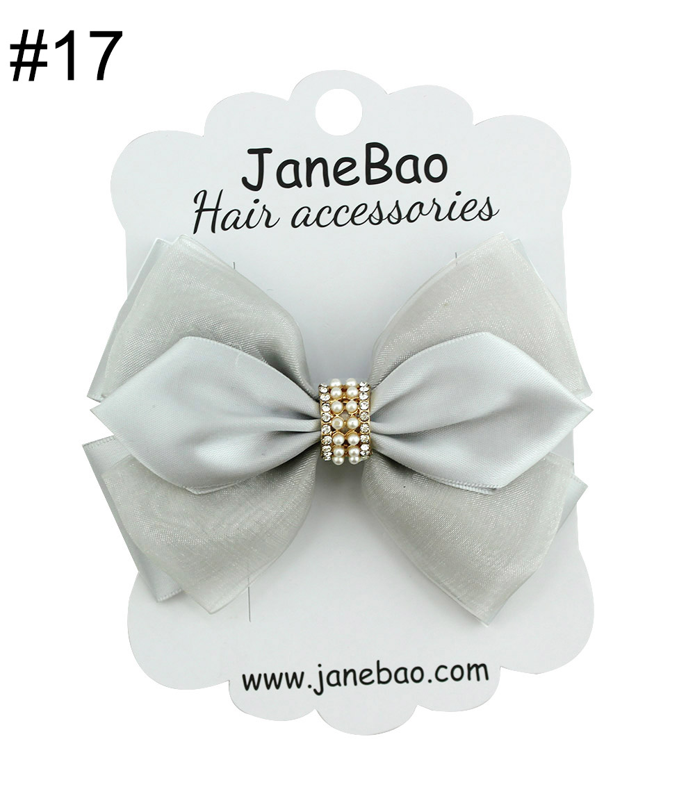 4.5‘’rhinestones girl hair Bows Accessories With Clip Boutique