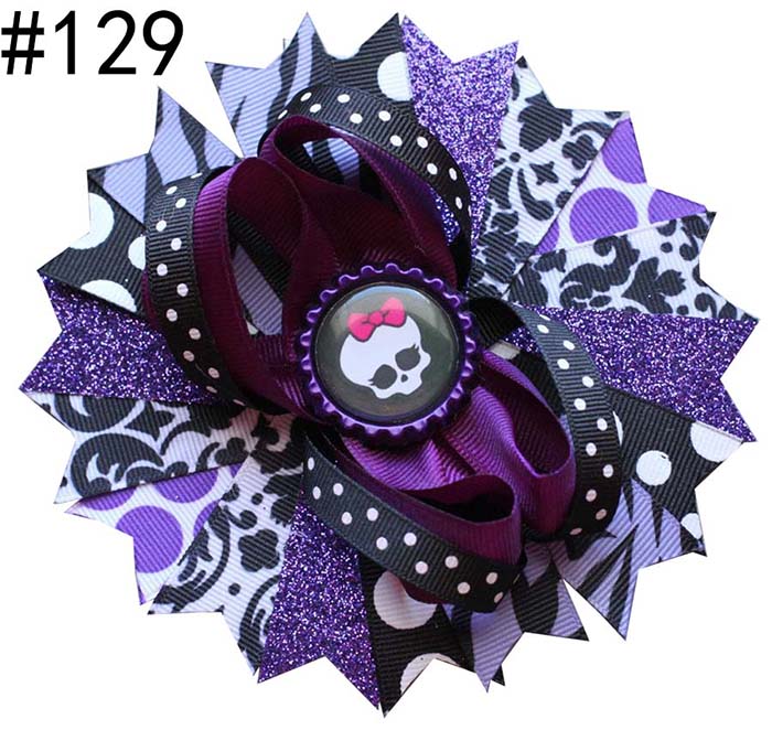 4.5-5.5 \'\' ghost hair bow inspired hair bows for baby girl big