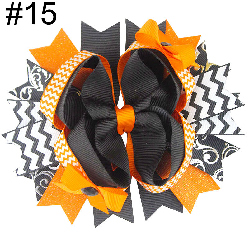 4-5'' inspired hair bow witch fall hair bow halloween bow