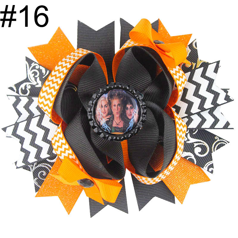 4-5\'\' inspired hair bow witch fall hair bow halloween bow