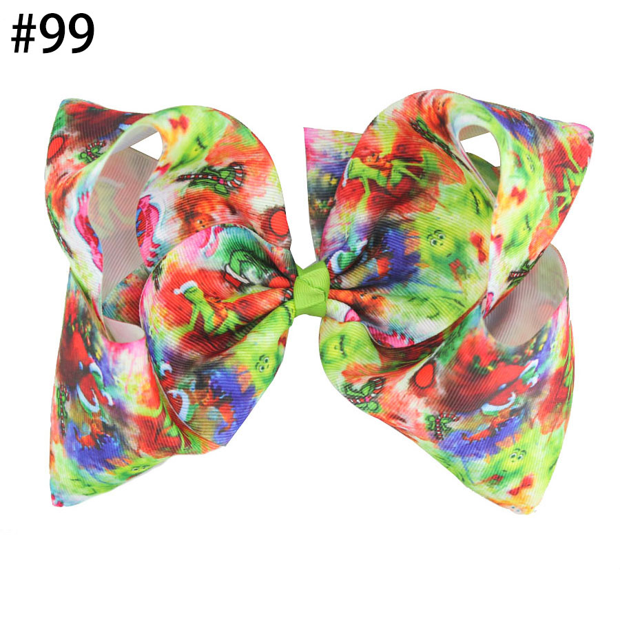 8'' nightmare before christmas Hair Bows With Clips