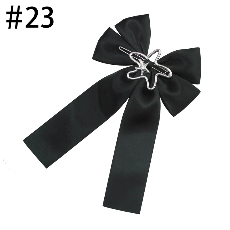 4'' metal and stain ribbon girl hair Bows