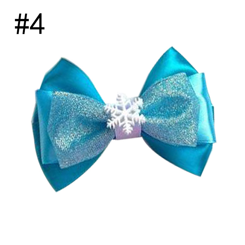 4.5-5.5'' frozen hair bows elsa anna inspired hair bows