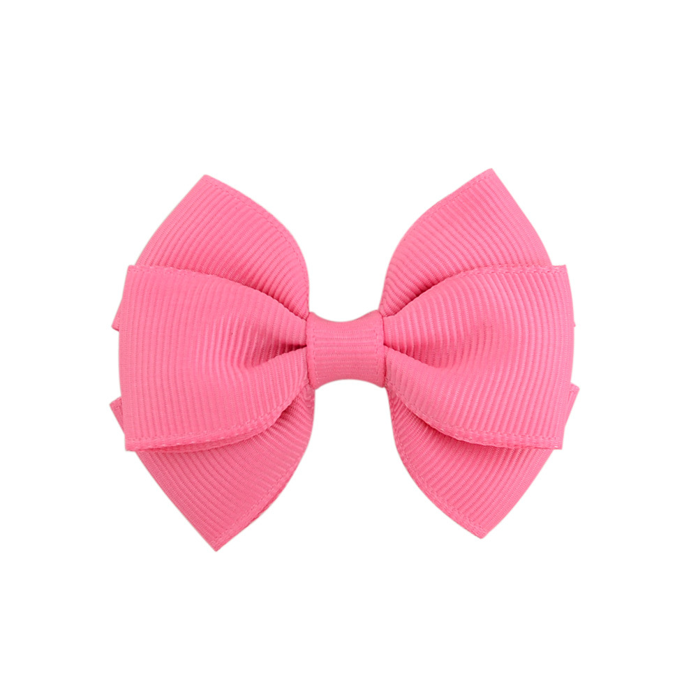 colorfull double layered mini stacked ribbon hair bows for