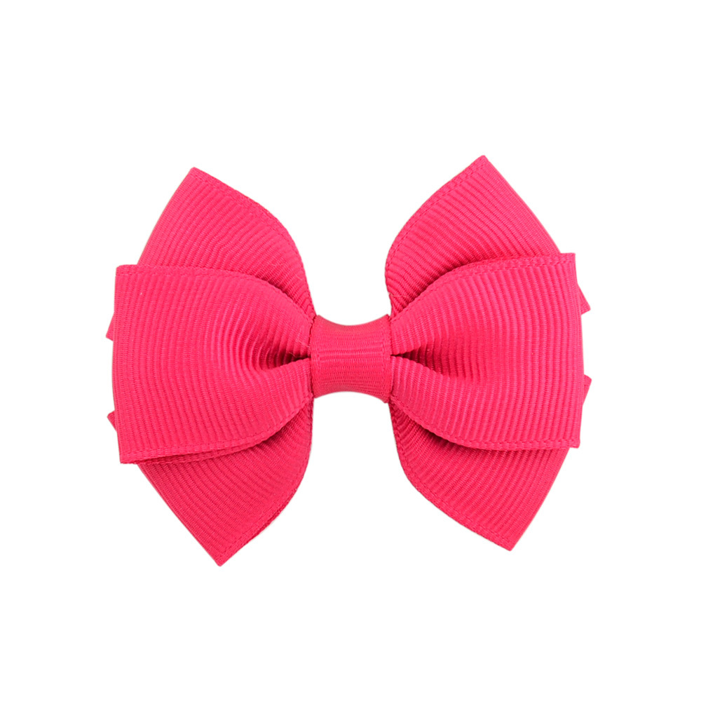 colorfull double layered mini stacked ribbon hair bows for