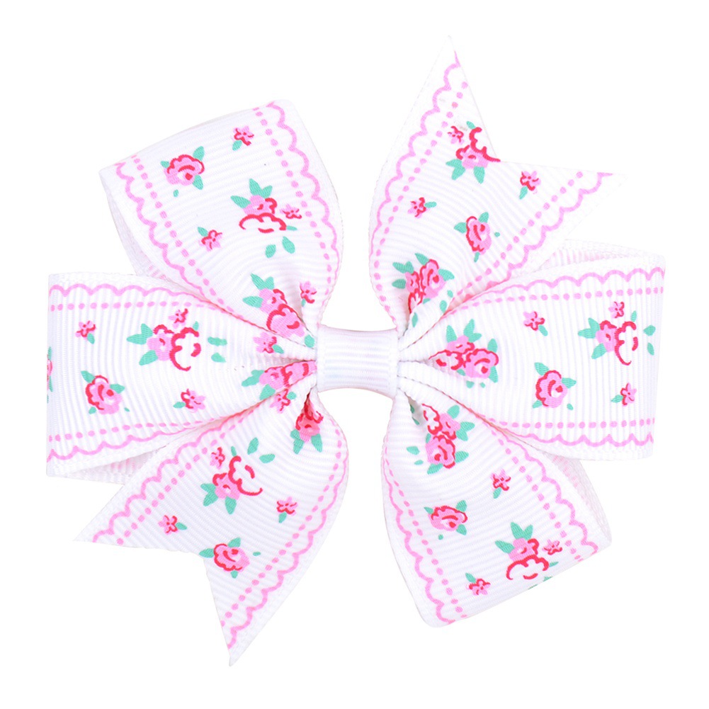 3\'\' spring flower hair clips Bow Knot pinwheel flower Hair Acce