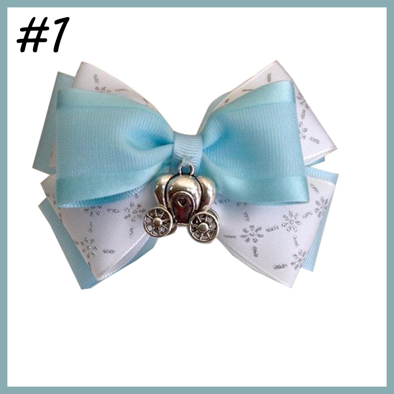 4.5-5.5‘’ Cinderella Hair Bow Disney Princess Cinderella Bow cli