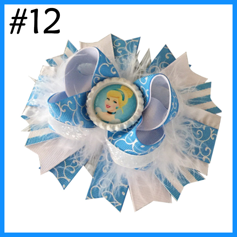 4.5-5.5‘’ Cinderella Hair Bow Disney Princess Cinderella Bow