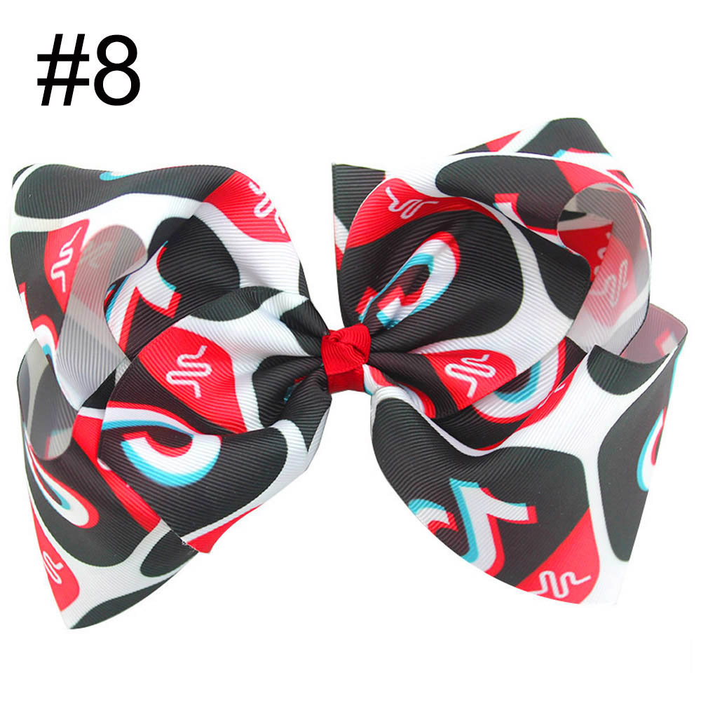 8\'\' tiktok big girl hair Bows Accessories With Clip Boutique Bow