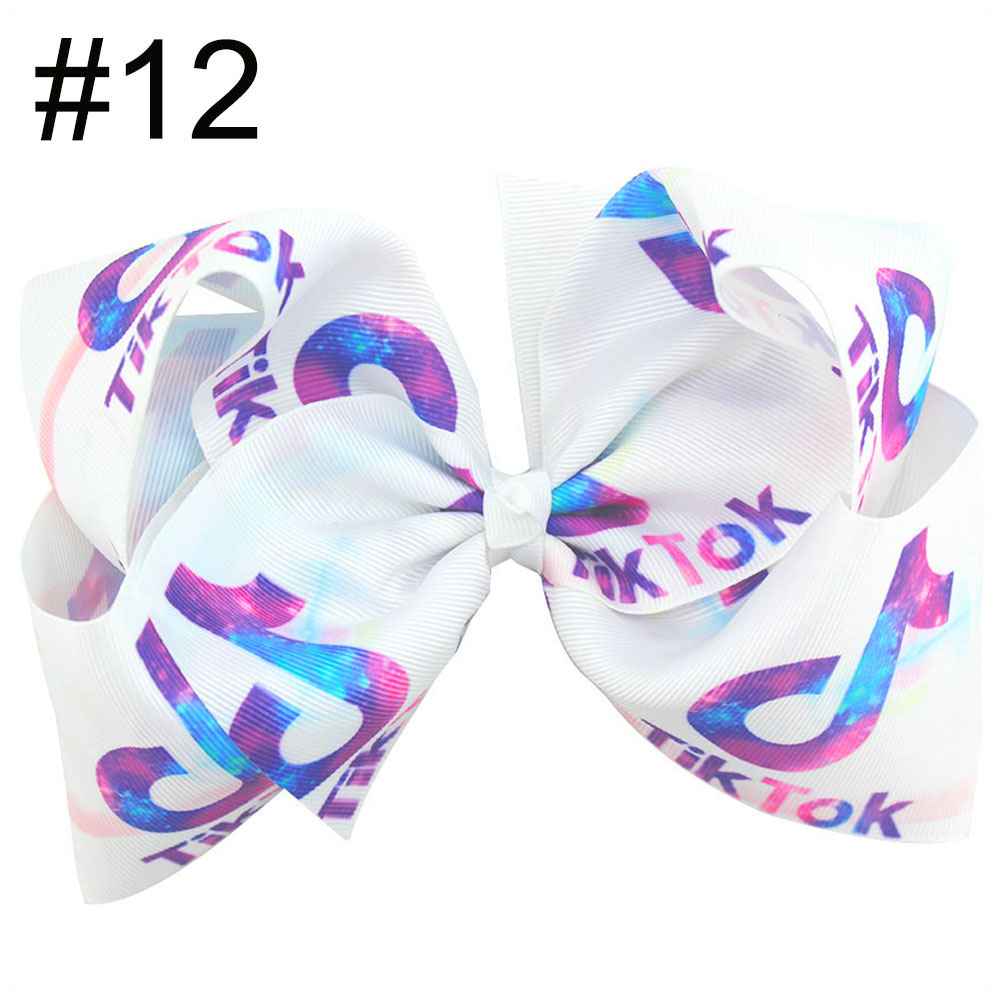 8'' tiktok big girl hair Bows Accessories With Clip Boutique Bow