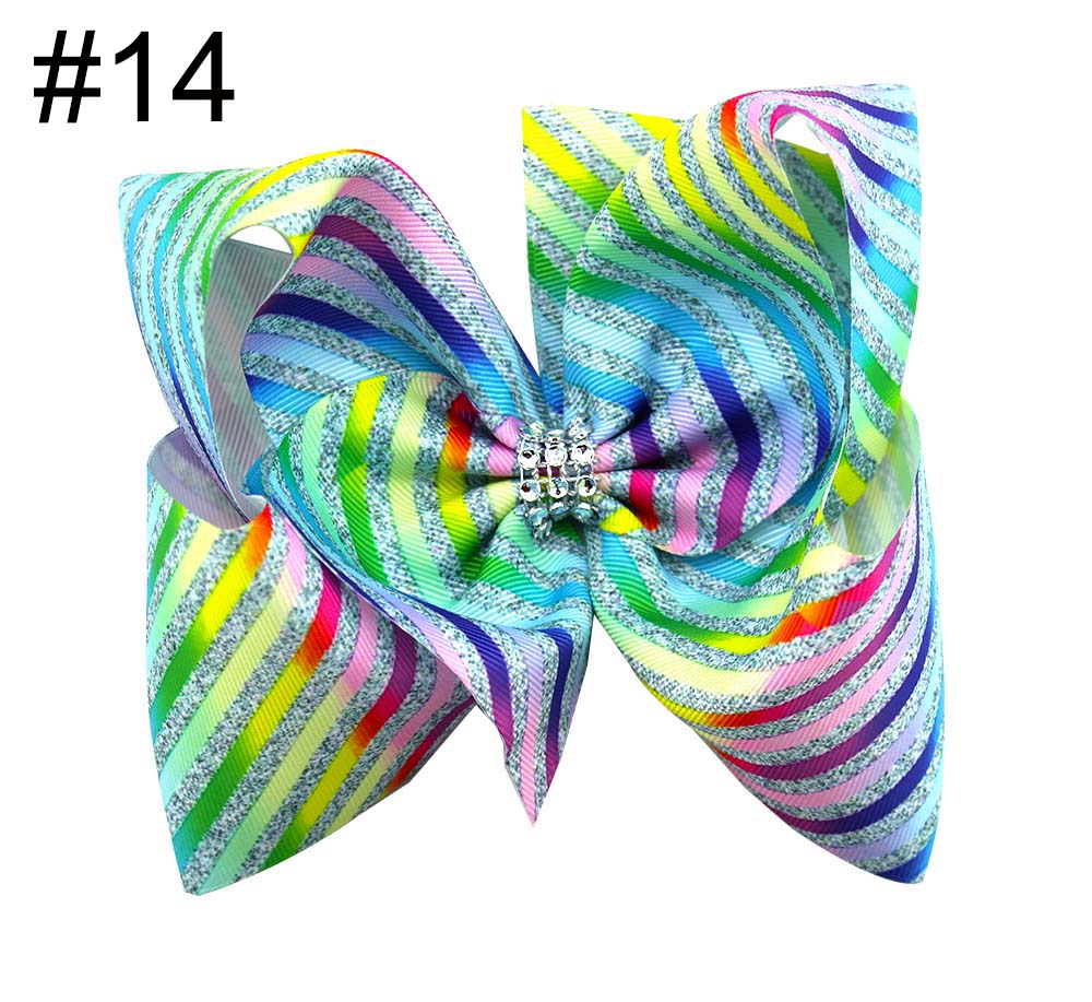 7-8‘’cartoon hair bows large trolls boutique hair bows for girl