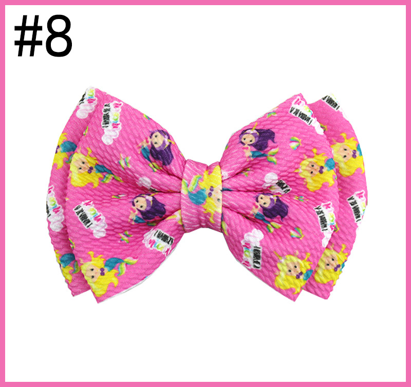 5-6\'\' UNICORN Fabric Bow summer Liverpool Bow Collection Crepe