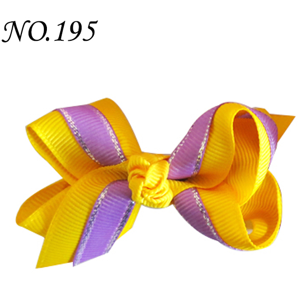 2.75'' boutique double abc girl hair Bows Accessories With ClipP