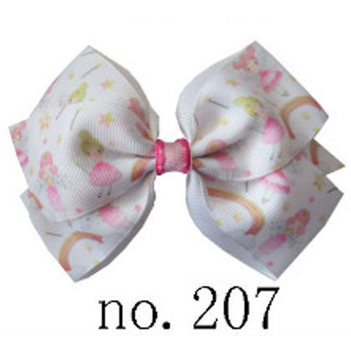 Girl 4.5\" New Angel Hair Bow Clip inspired boutique girl hair