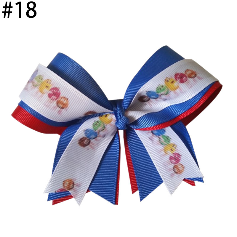 5‘’ sport cheer hair Bows Accessories With elastic Boutique Bow